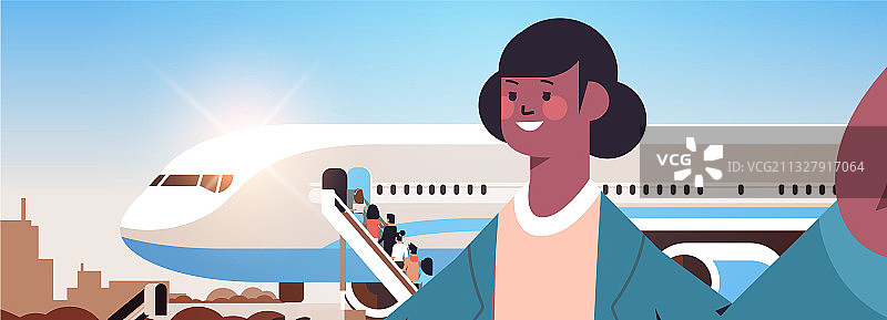 非裔美国女游客自拍图片素材