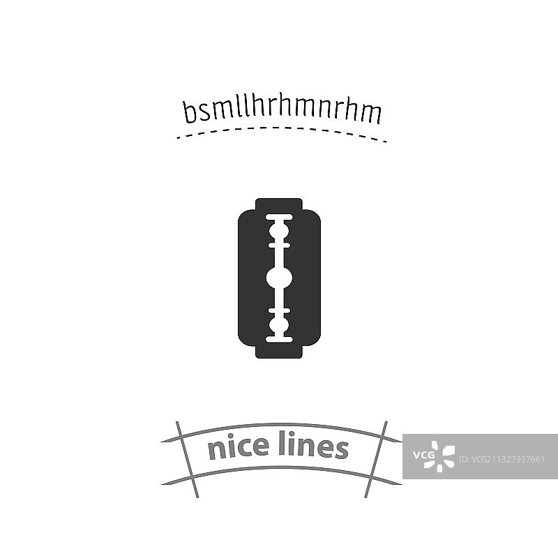 剃须刀片分离图标美容化妆品设计图片素材