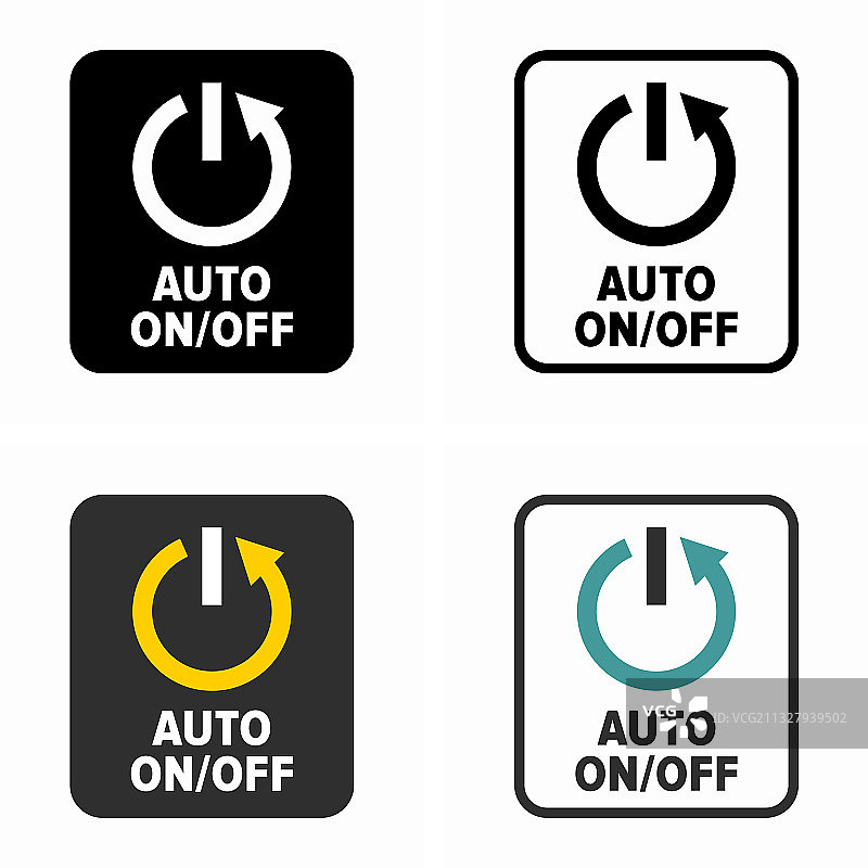 自动开关按钮符号图片素材