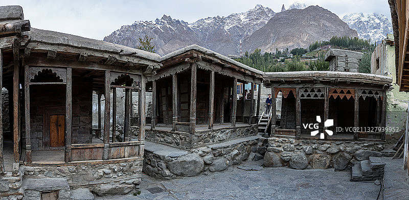 巴基斯坦罕萨民居Hanza村庄图片素材