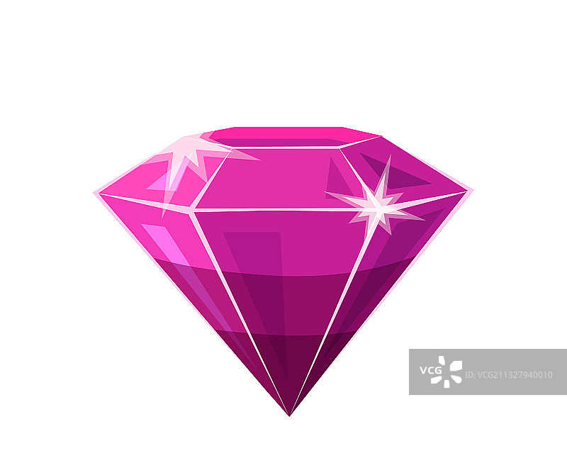 白色背景上的宝石图片素材