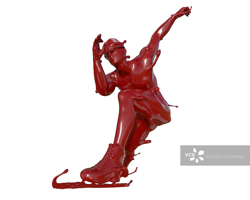 油漆材质长道速滑图片素材