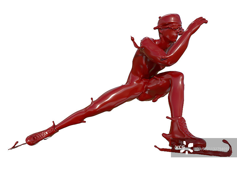 油漆材质长道速滑图片素材