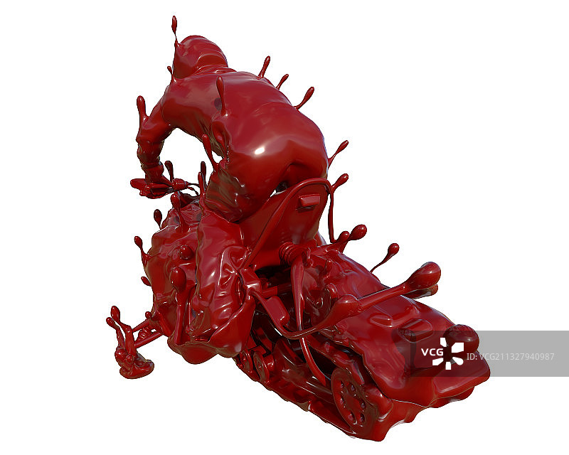 油漆材质摩托雪橇图片素材