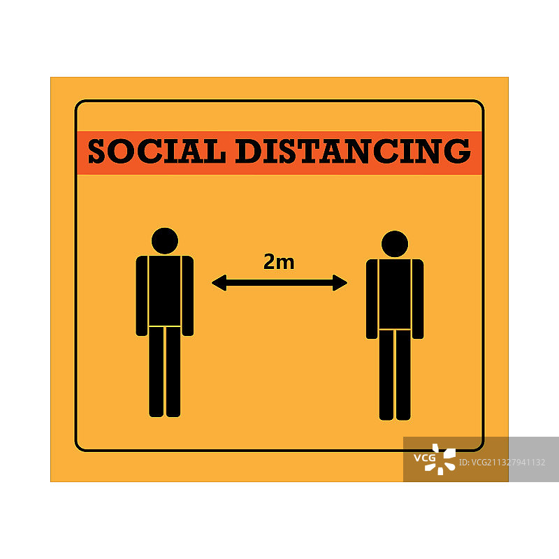 保持社交距离图片素材