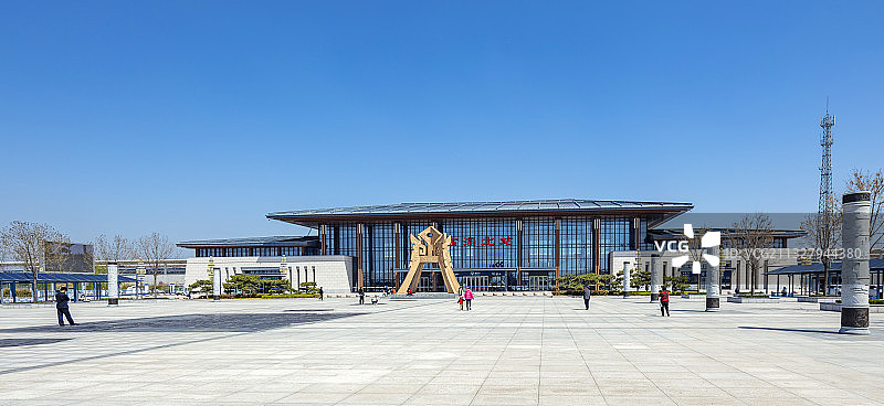 淄博淄北站外景图片素材