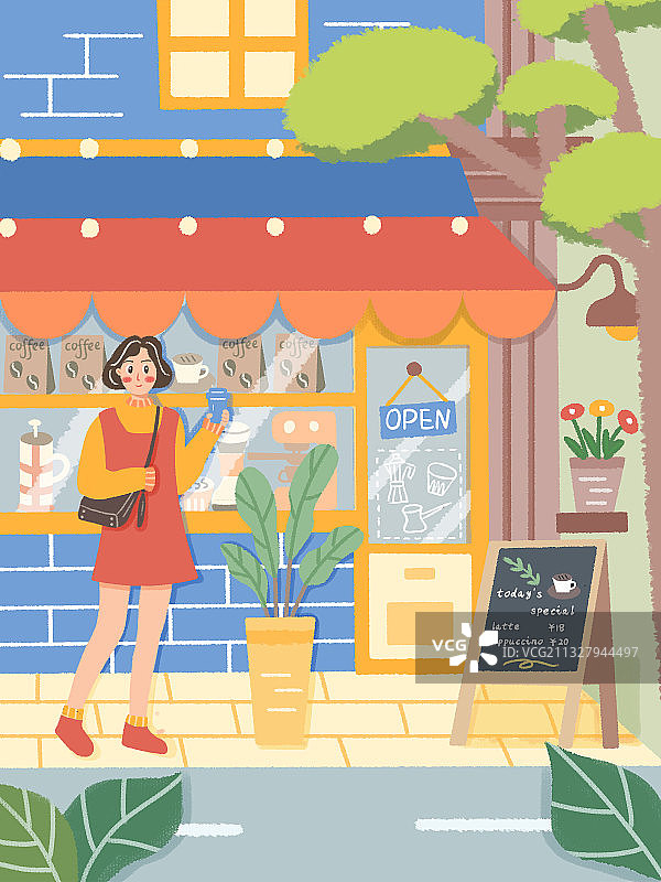 咖啡小店图片素材