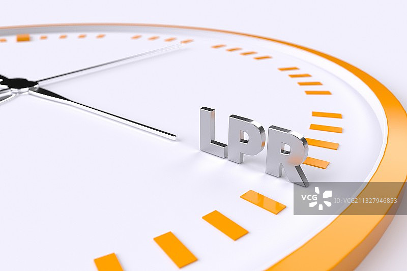 3D渲染关注LPR利率概念插图图片素材