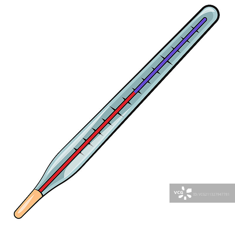医用玻璃温度计图片素材