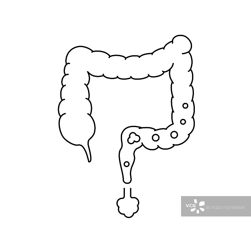 线性黑色胀气标志图片素材