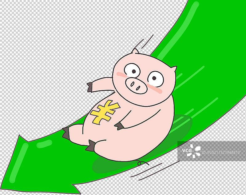 猪肉价格下降元素图片素材