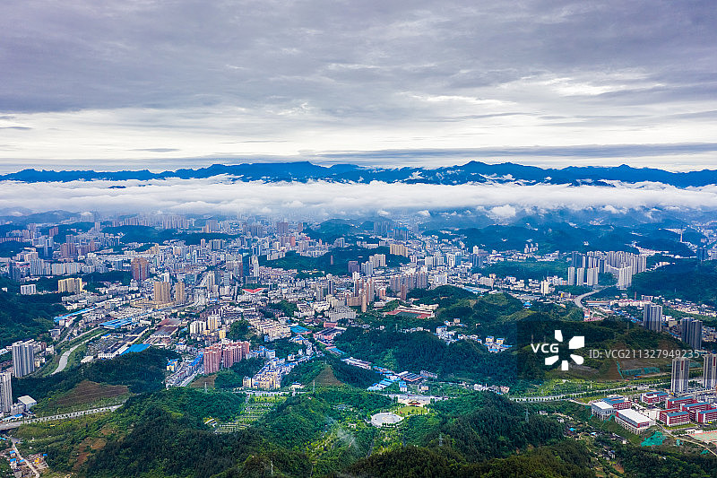 十堰四方山植物园自然风光图片素材