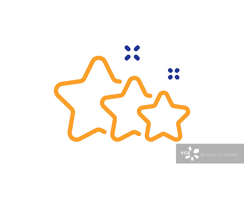 星星线图标最佳排名标志图片素材