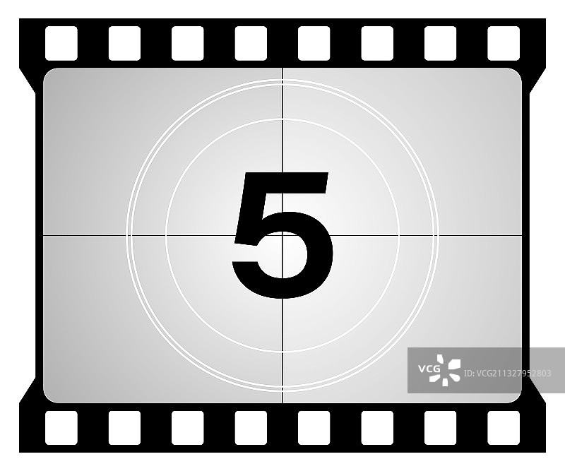 经典电影倒计时第5帧图片素材