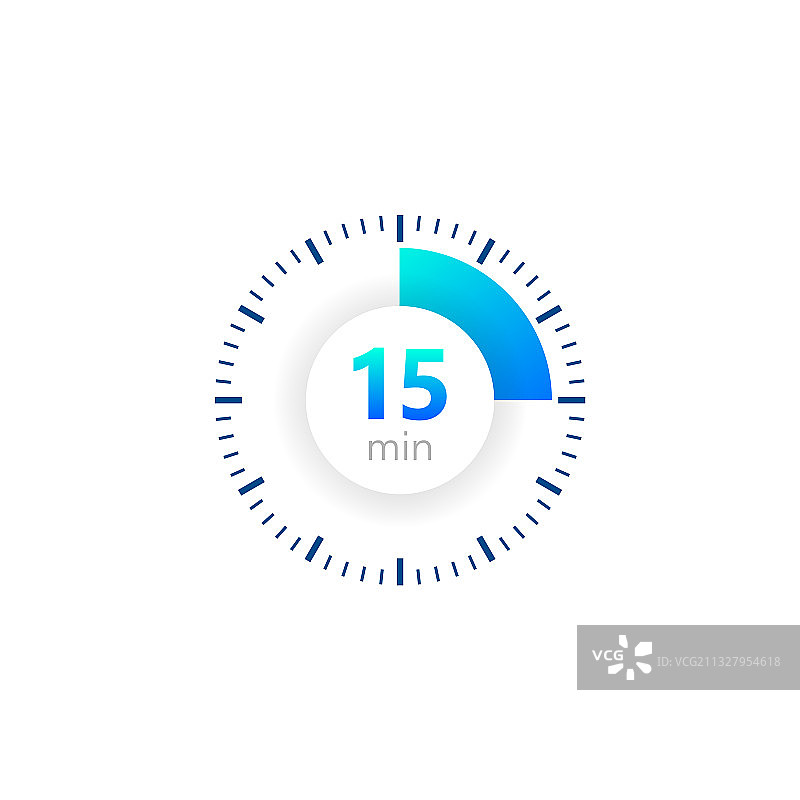 15分钟秒表数字图标图片素材