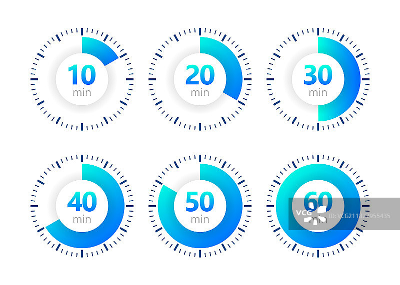 数字定时器秒表图标图片素材