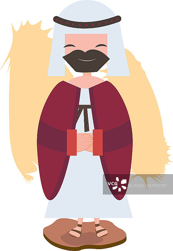 孤立的约瑟夫卡通形象图片素材