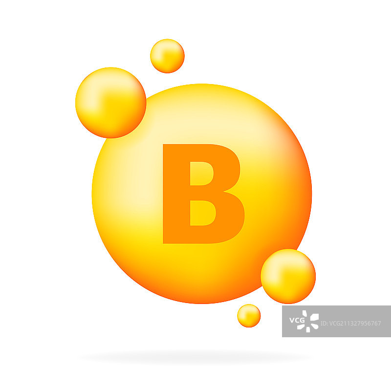 维生素B闪耀胶囊图标图片素材