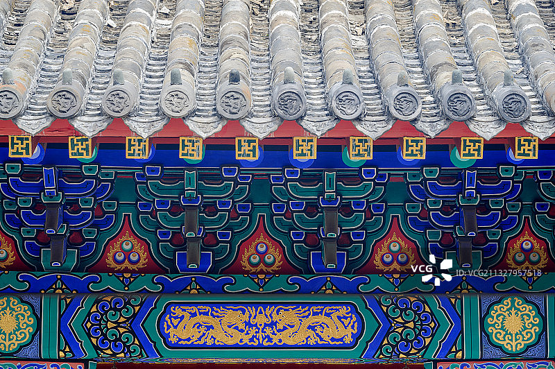 乾隆行宫-斗拱图片素材