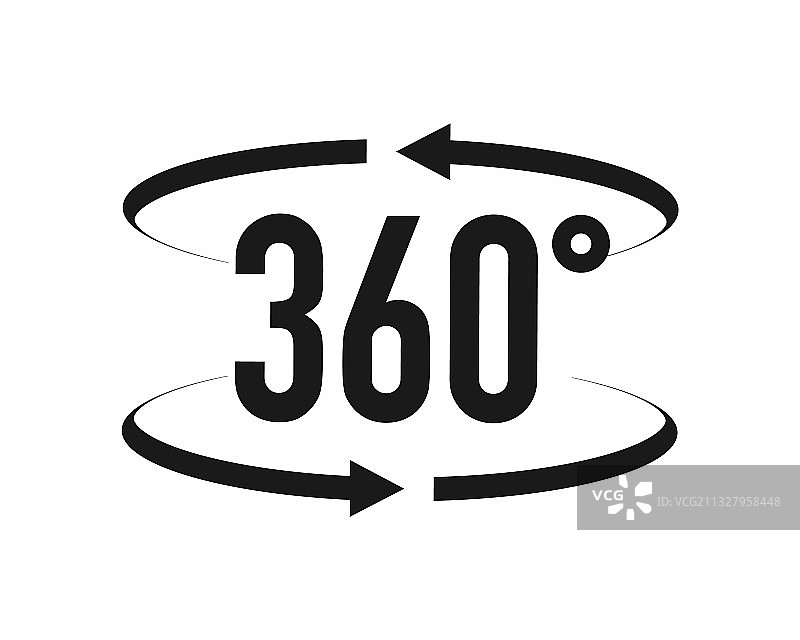 带箭头的旋转指示标志图片素材