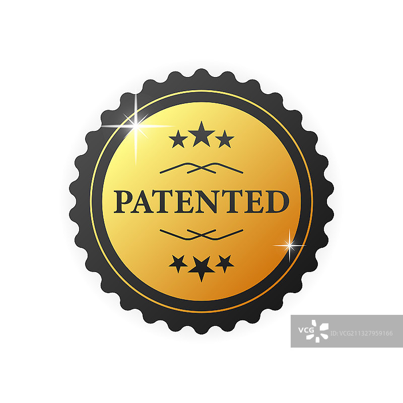 白色促销设计专利徽章图片素材