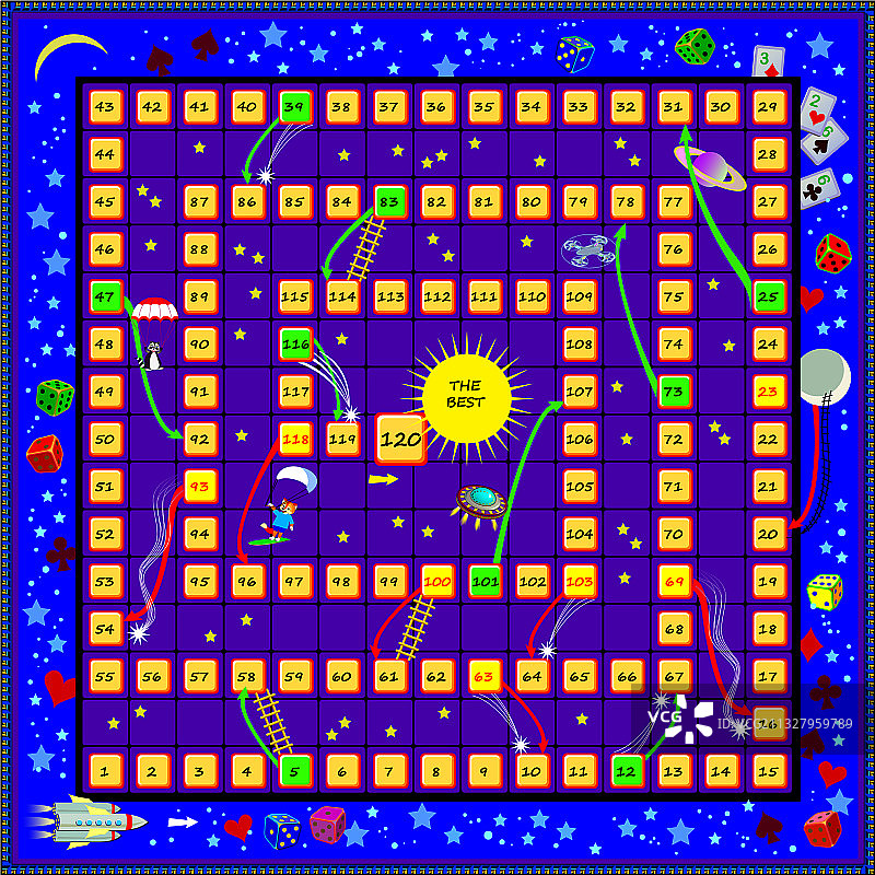 儿童骰子棋盘游戏图片素材