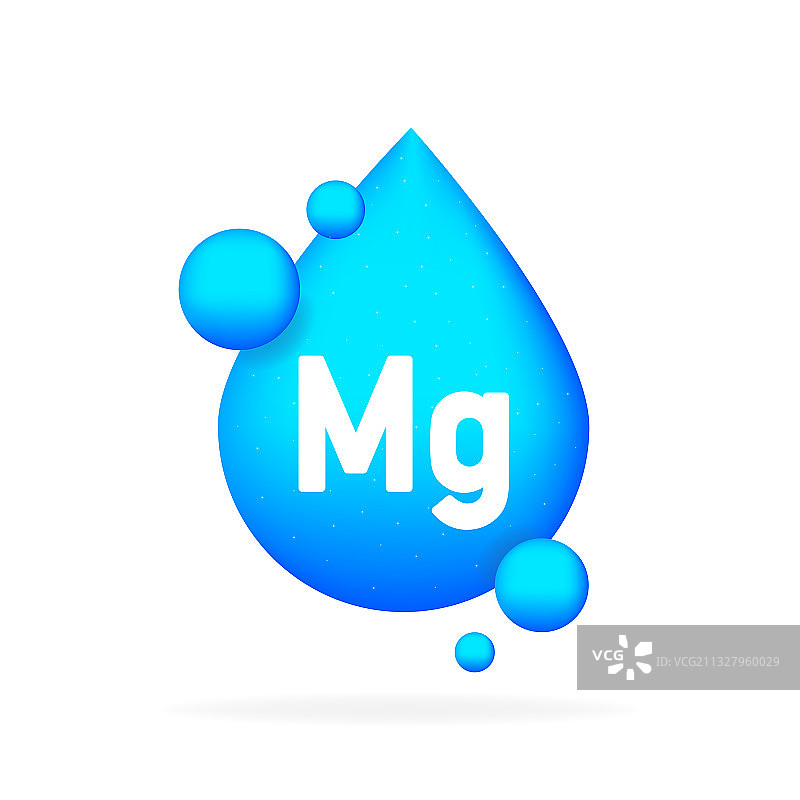 蓝色镁矿物胶囊图片素材