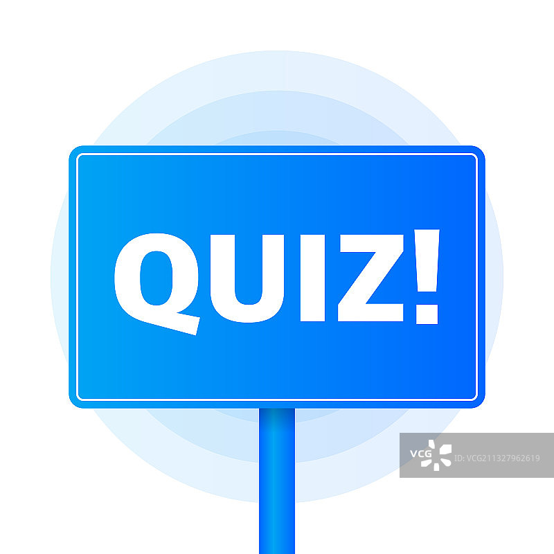 白色背景上的蓝色问答桌图片素材