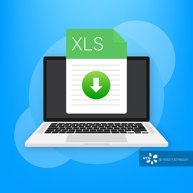 XLS文件图标电子表格文档类型图片素材