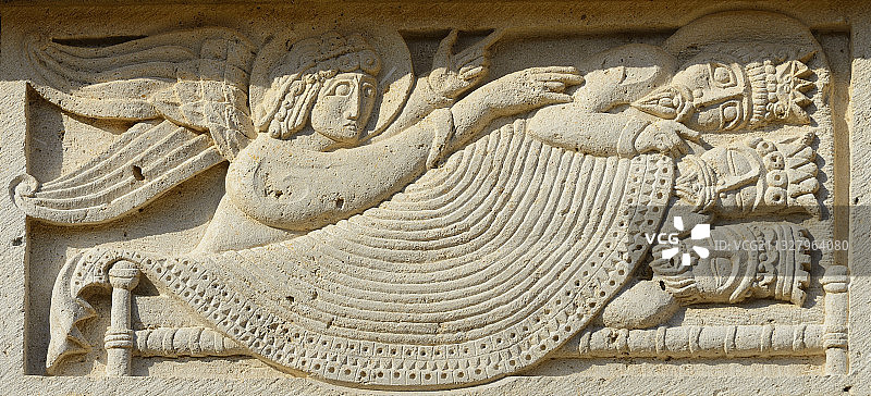 法国加尔省索朗东正教修道院教堂：天使显灵图片素材