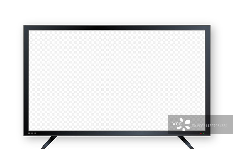 扁平风显示器墙壁透视图标图片素材