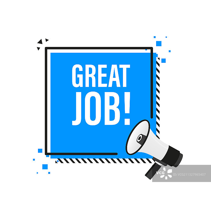 3D风格的喇叭横幅图片素材