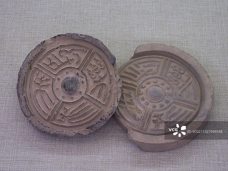 黄河博物馆馆藏-瓦当图片素材