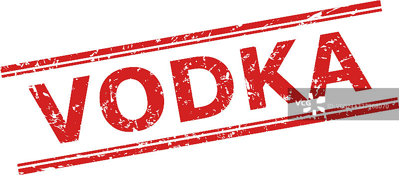表面有划痕的双层伏特加封条图片素材