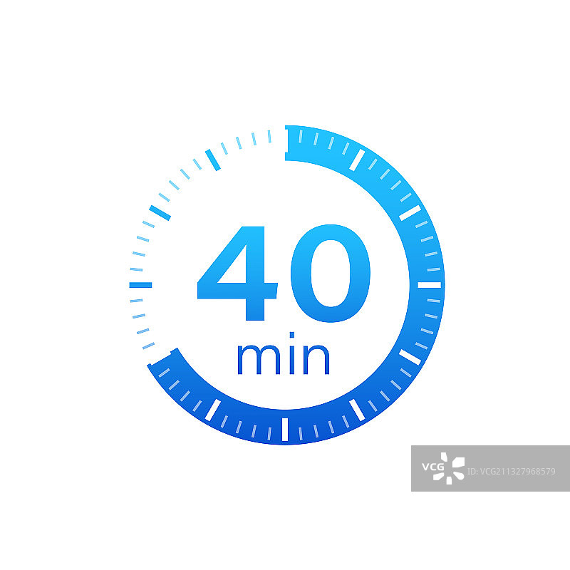 40分钟秒表图标图片素材