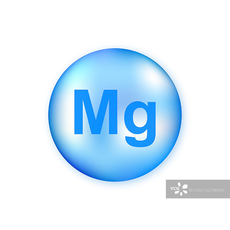 蓝色镁矿物质药丸胶囊图片素材
