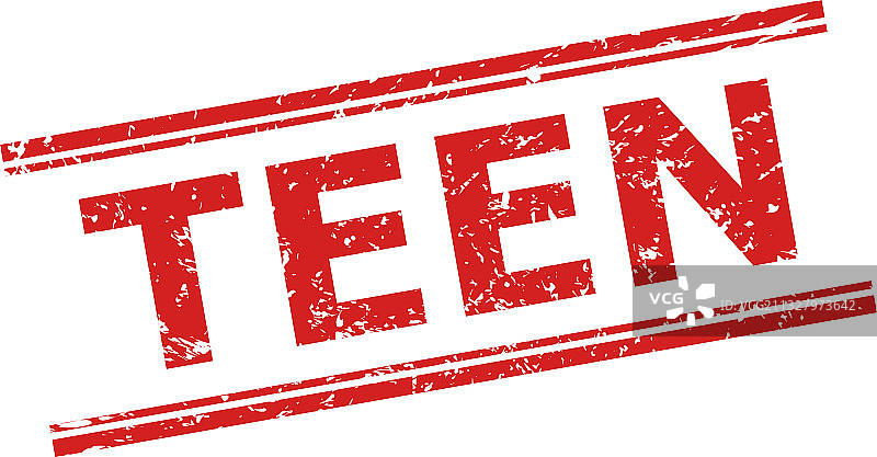 青少年橡胶风格双层水印图片素材