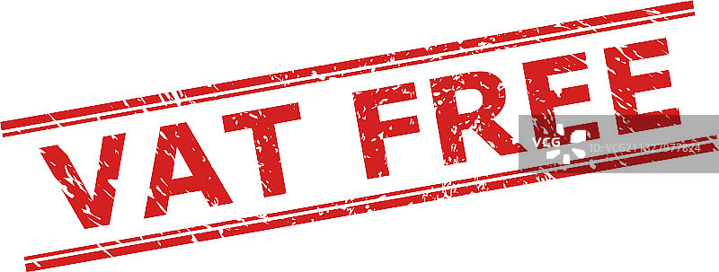 带双划痕表面的免增值税印章图片素材