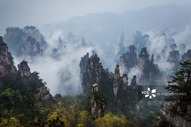 西海迷雾图片素材