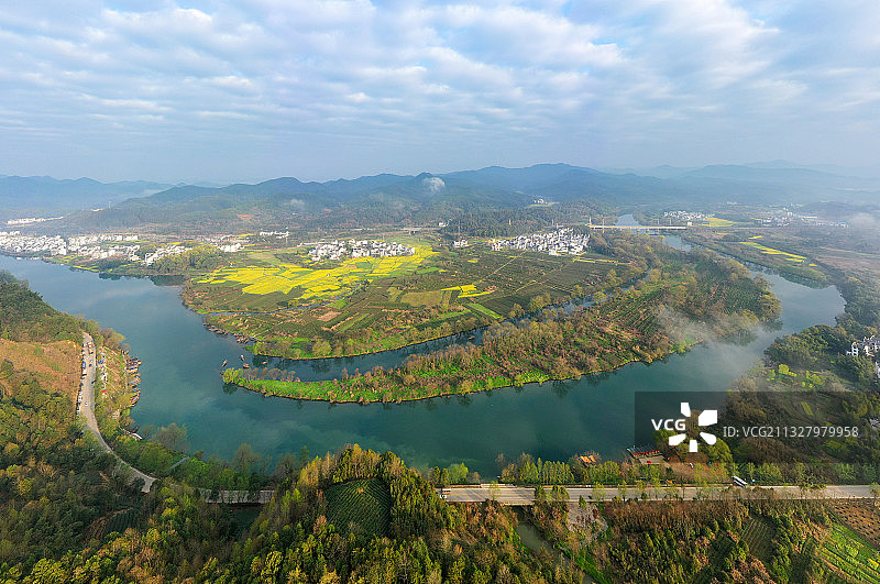 婺源月亮湾图片素材