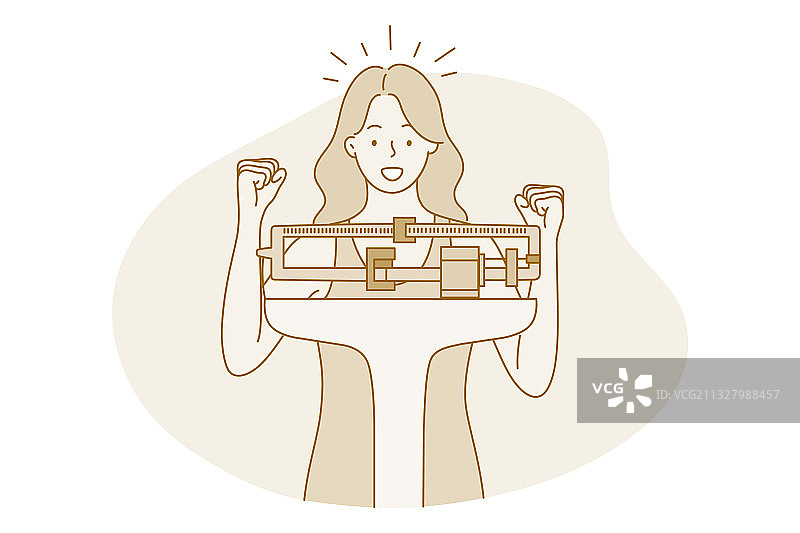 减肥纤体概念图片素材