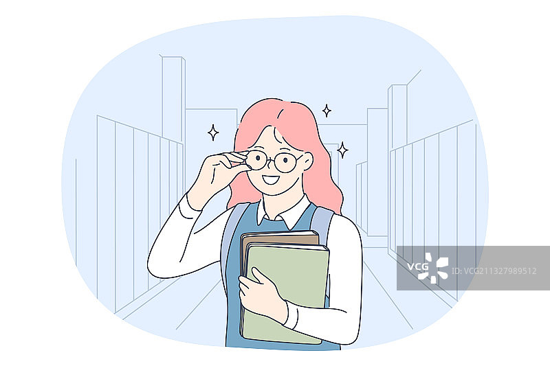 学业有成的优秀学生图片素材