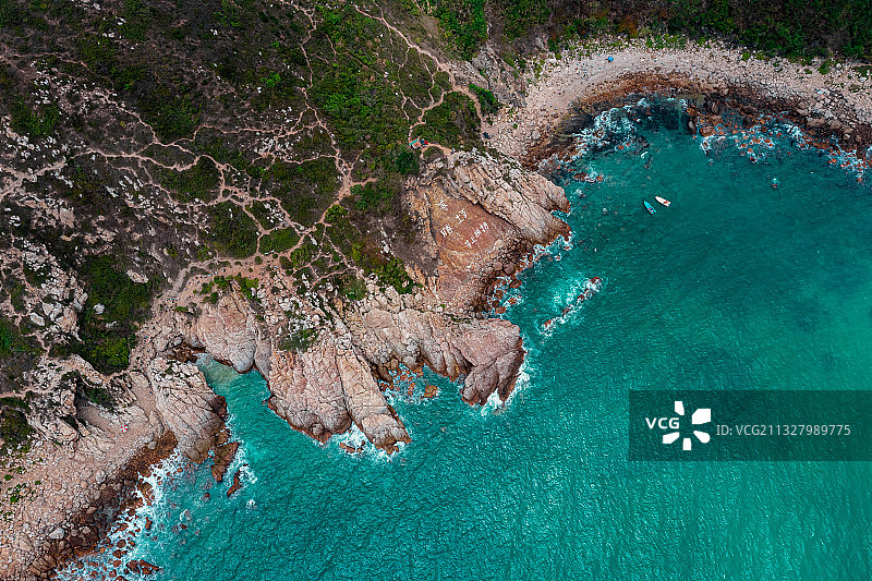 东西冲穿越徒步无敌大海景航拍图片素材