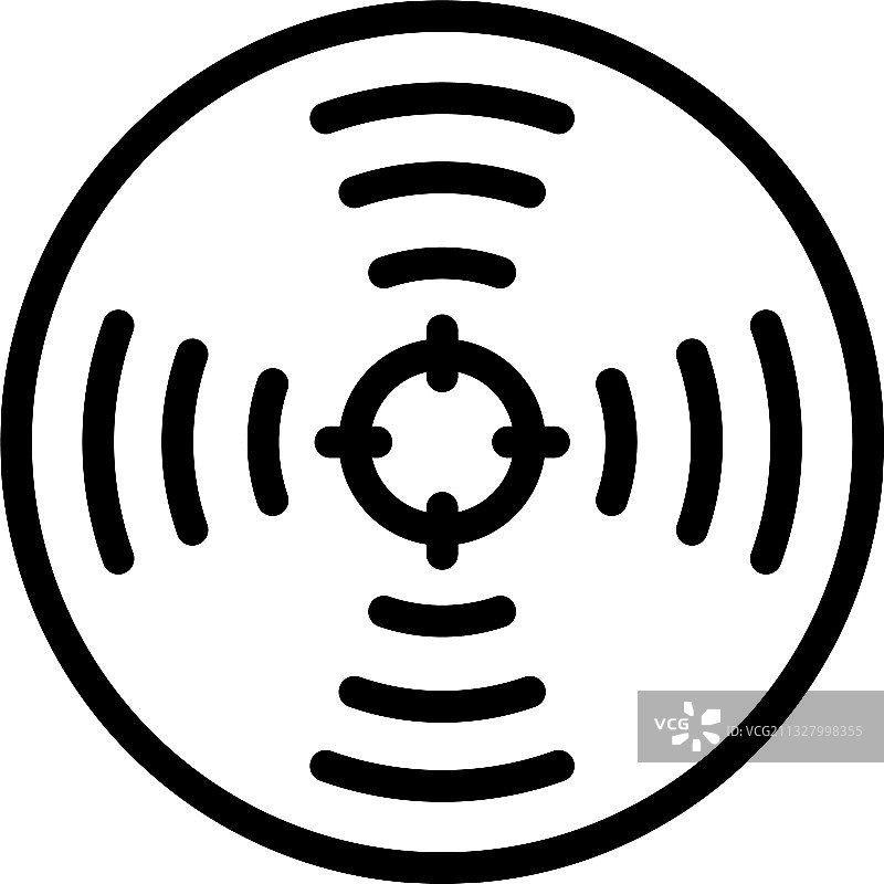 商务焦点图标轮廓样式图片素材