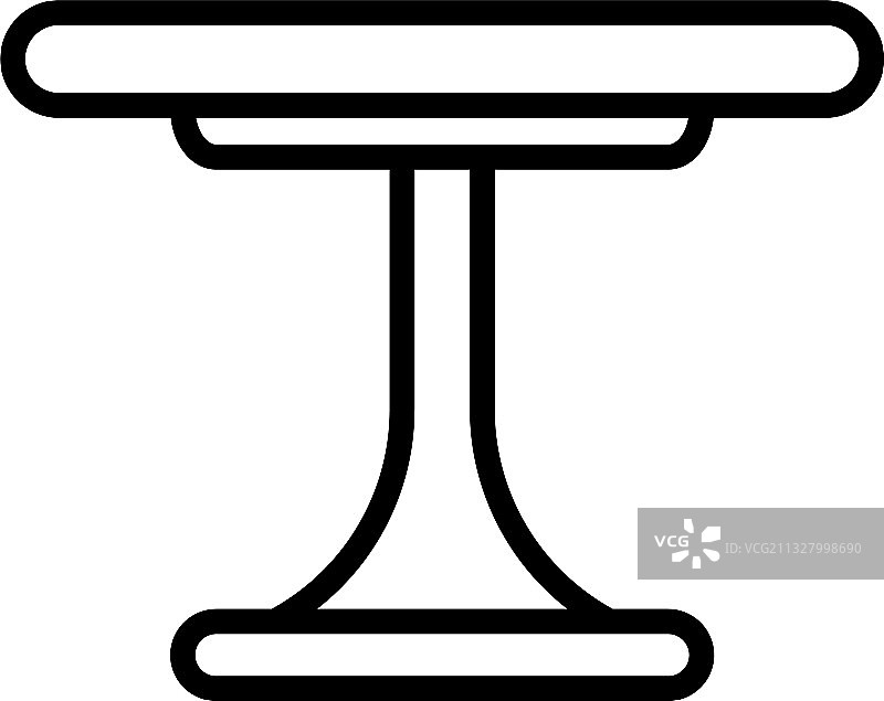 圆形吧台图标轮廓图片素材