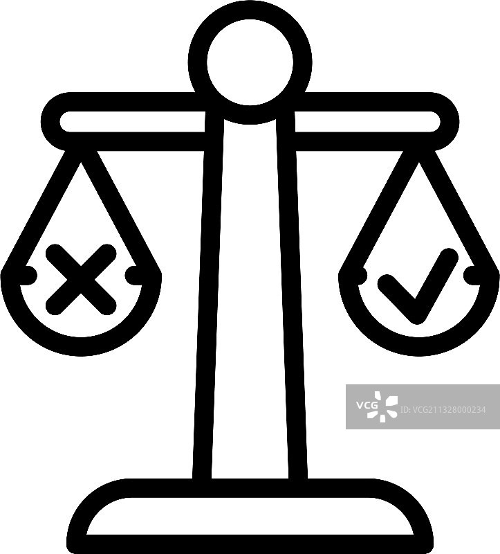 决策比例轮廓图标图片素材