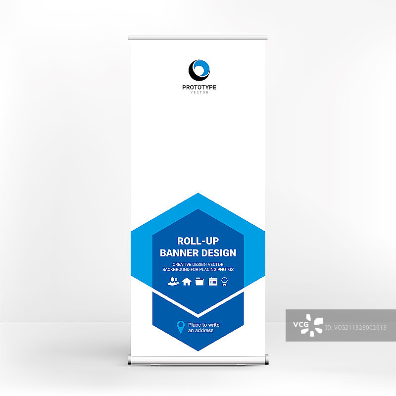 动态设计的易拉宝广告banner图片素材