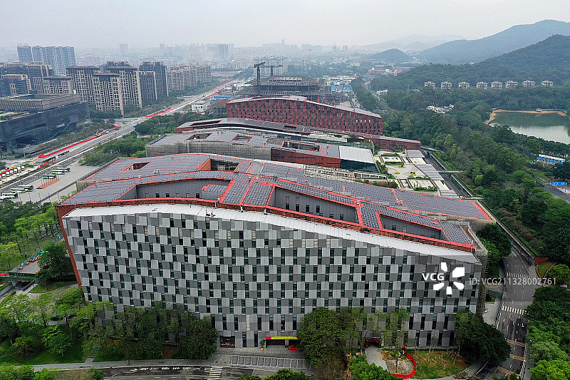 广东省广州市白云区白云新城广州白云国际会议中心航拍图片素材