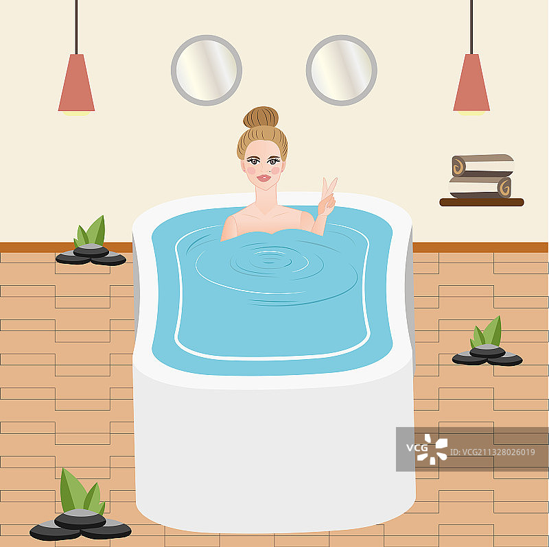 舒适生活方式的女孩图片素材