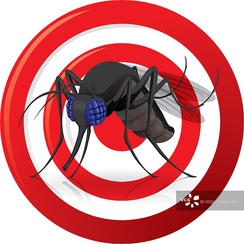 带有蚊子目标的黑色信号牌图片素材